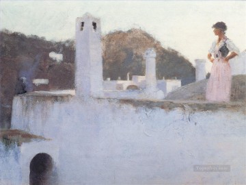  view Art - View of Capri John Singer Sargent